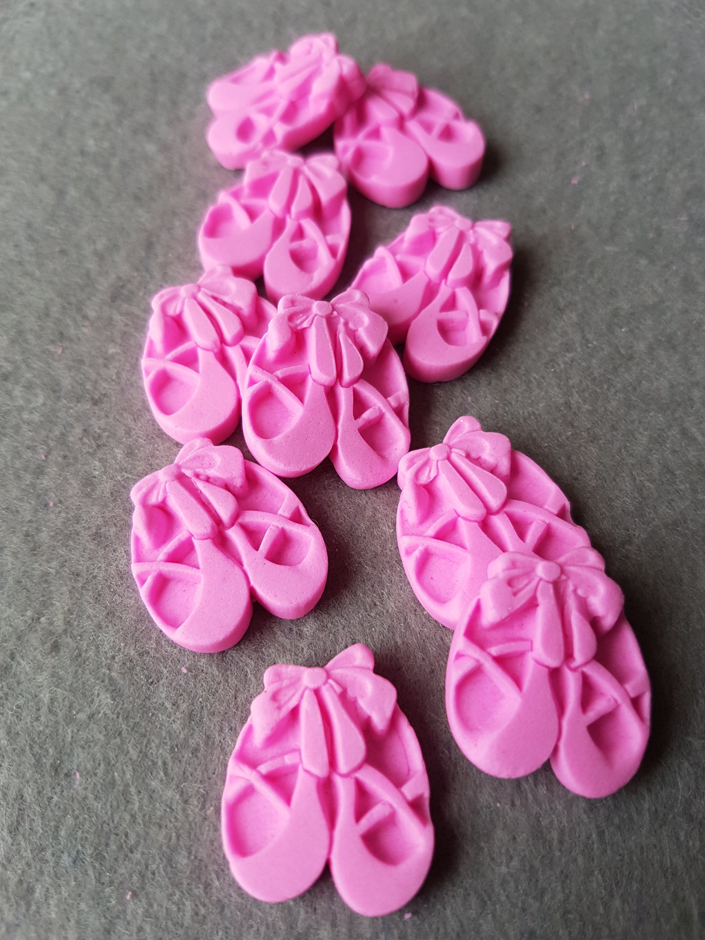 Ballet Shoes 10pcs Edible Cake Decorations