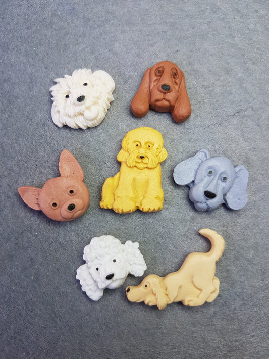 Doggie Set 7pcs Edible Cake Decorations