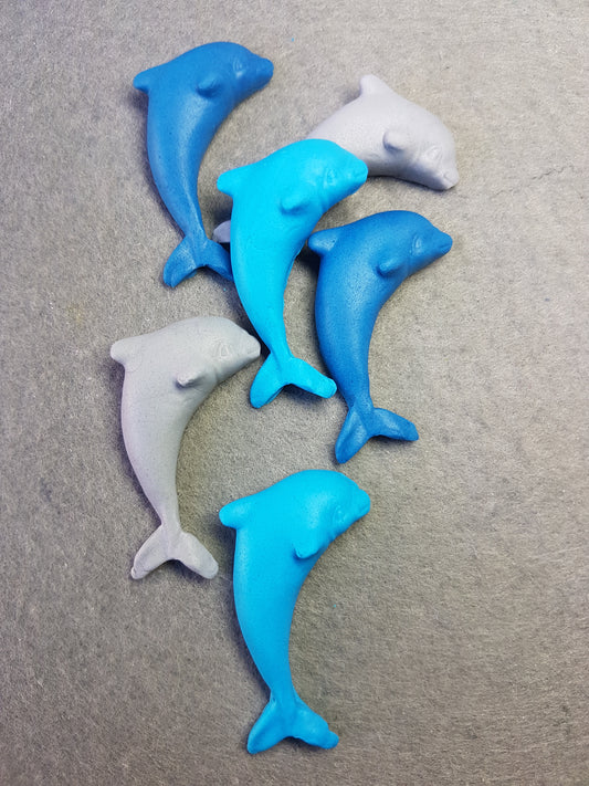 Dolphin Set 6pcs Edible Cake Decorations