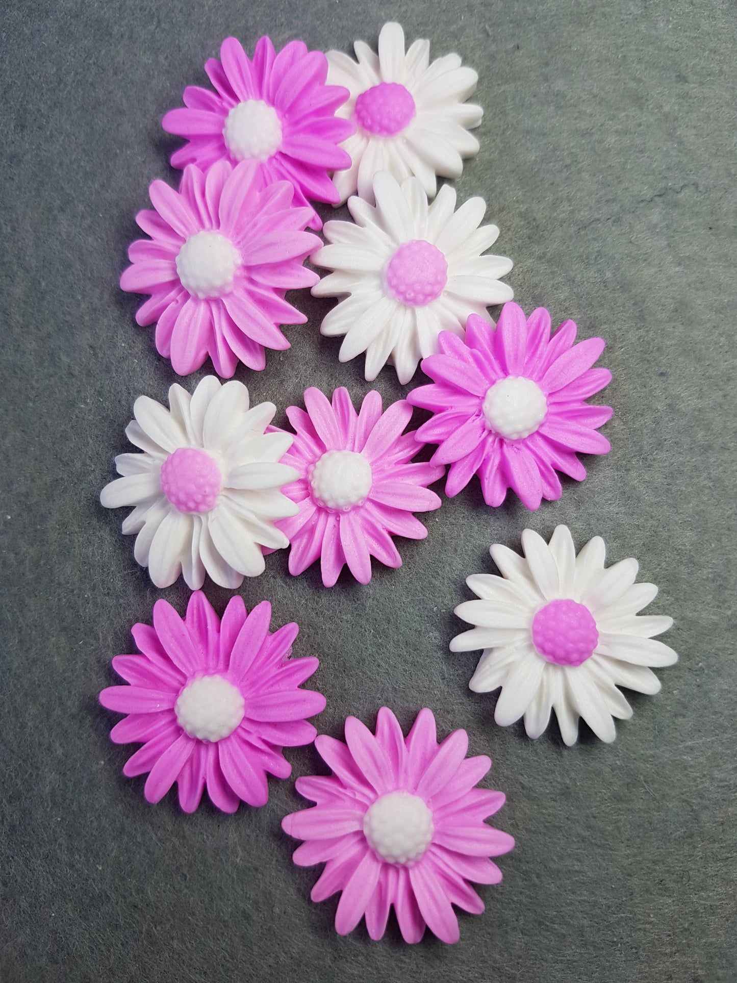 Daisy - Pink Mix Set 10pcs Edible Cake Decorations