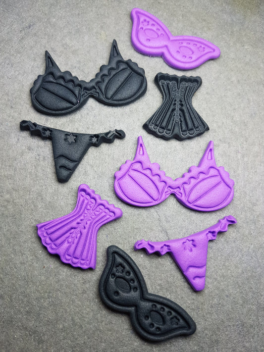 Bachelorette Set - Purple & Black 8pcs