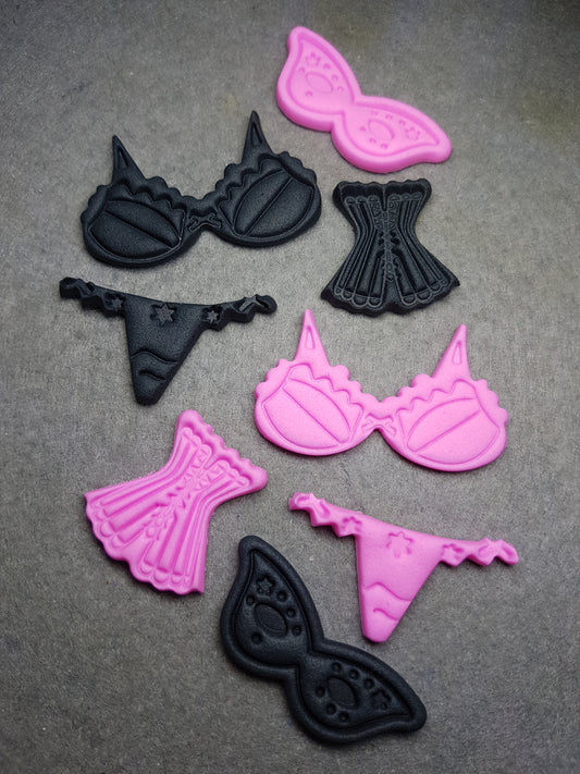 Bachelorette Set - Pink & Black 8pcs