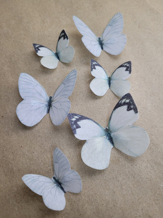 Wafer Paper Butterflies - White