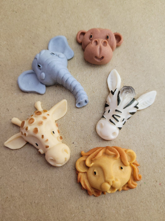 Safari Animals Edible Cake Decorations