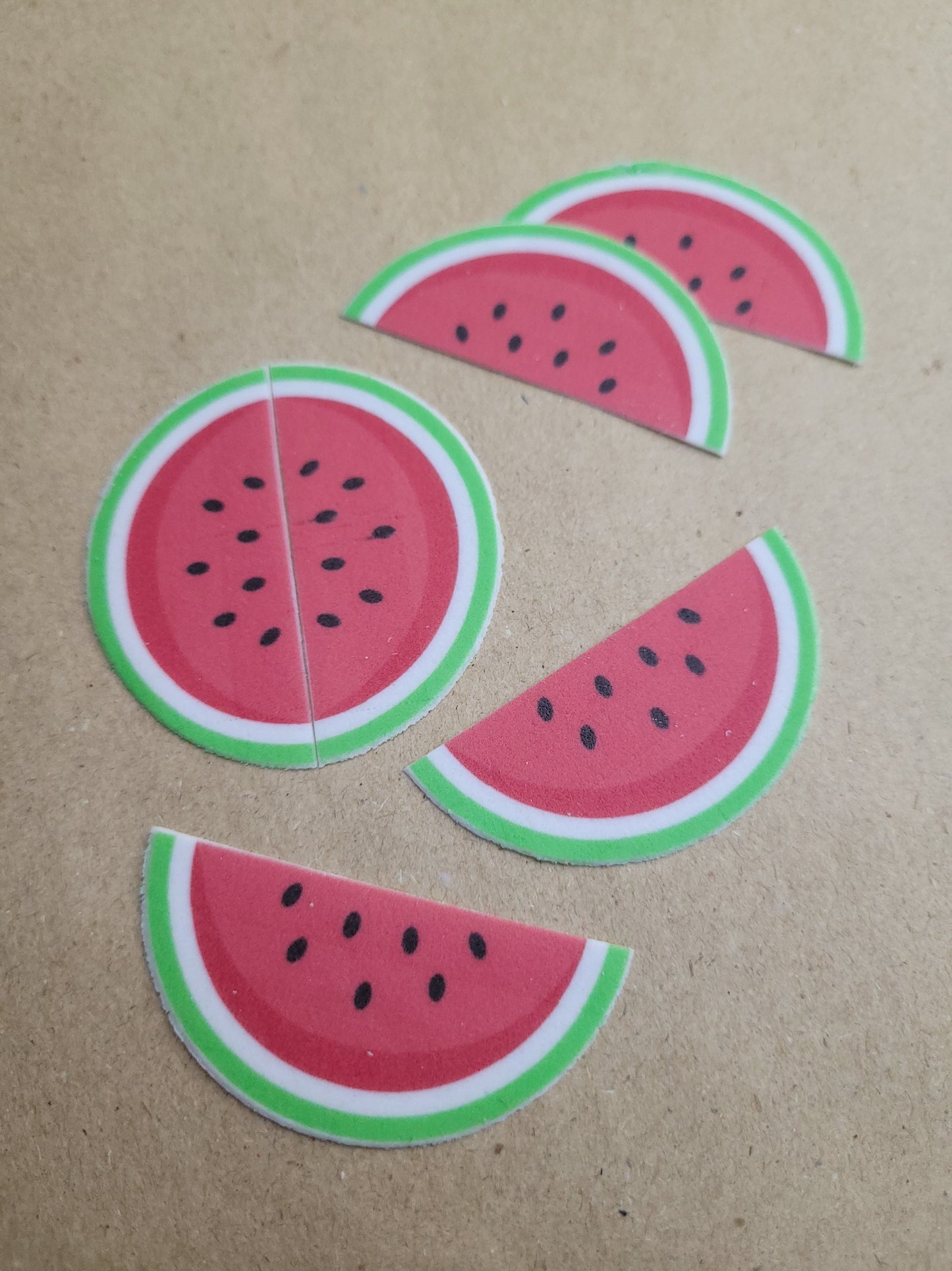 Watermelon Slices 6pcs Edible Cake Decorations