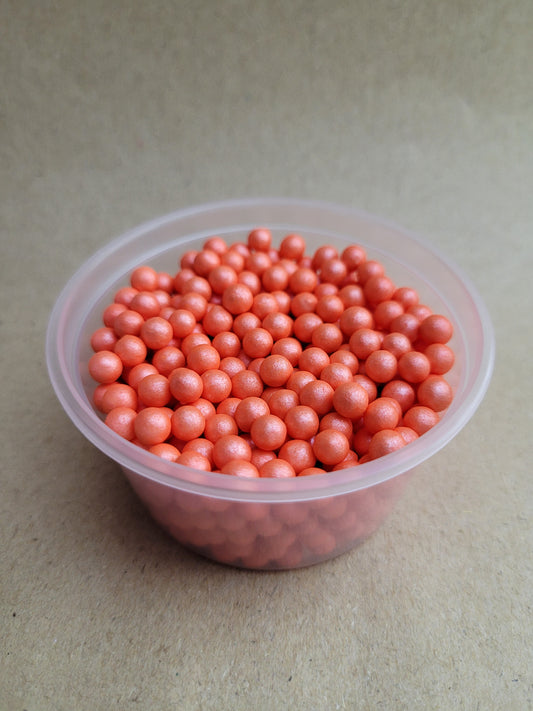 Orange 4mm Pearls 60g