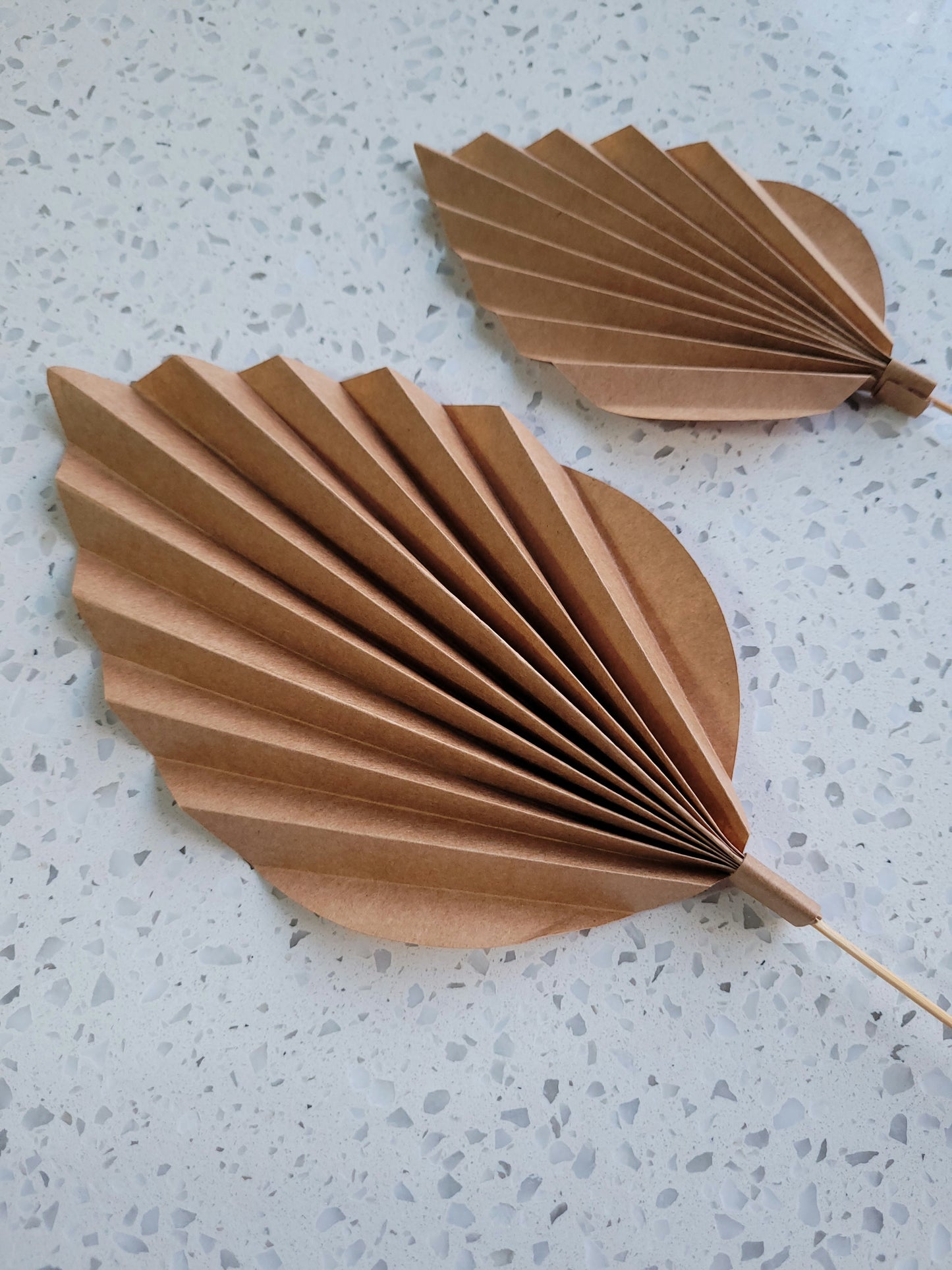 Bohemian Floral Palm Leaf Paper Cake Topper