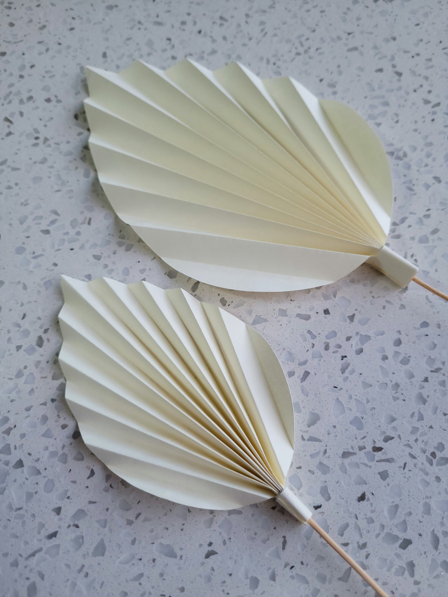 Bohemian Floral Palm Leaf Paper Cake Topper