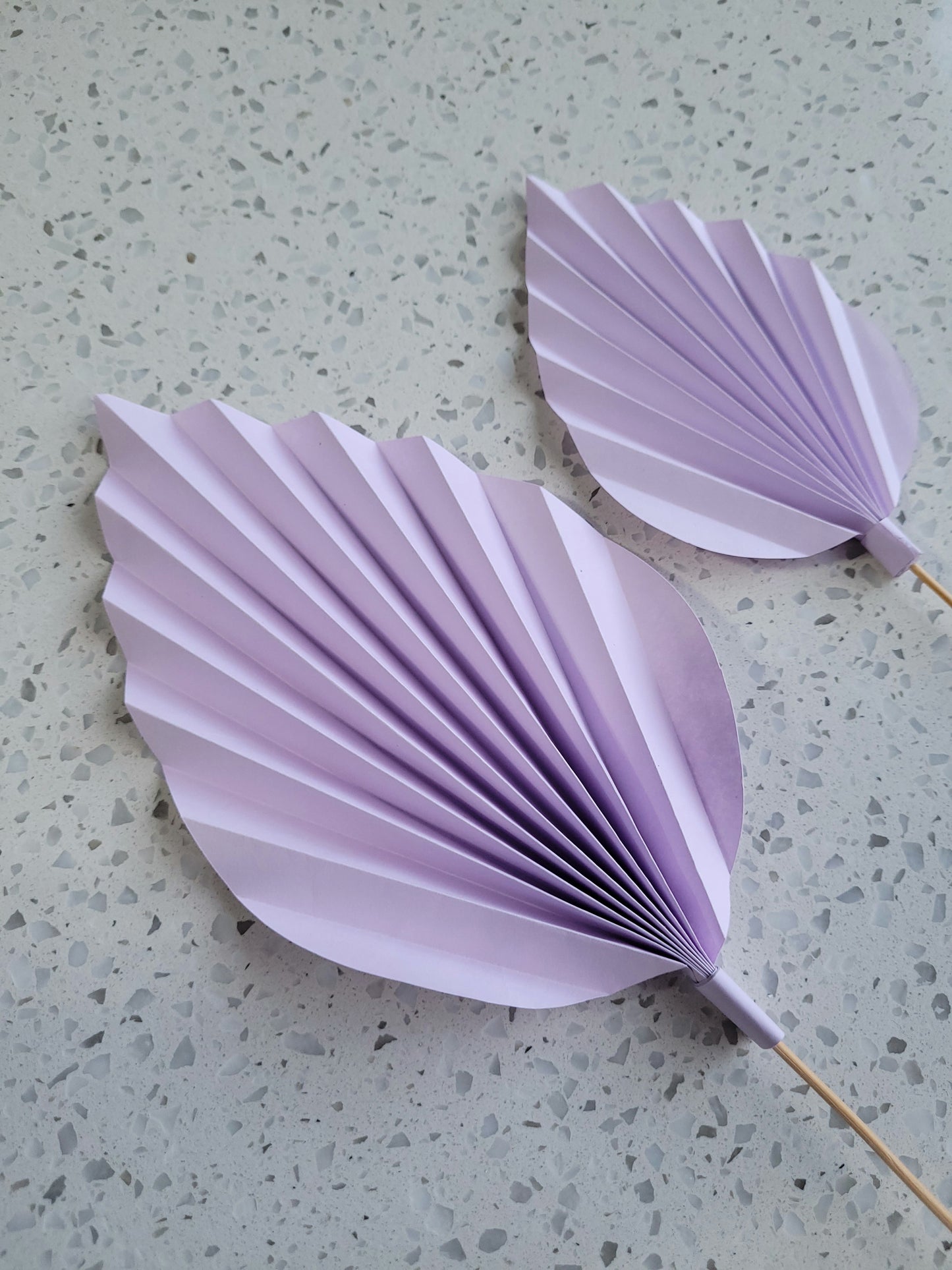 Bohemian Floral Palm Leaf Paper Cake Topper