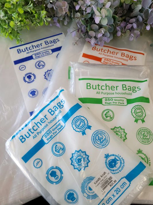 Freezer / Butcher Bags - All Purpose Household Plastic Bags