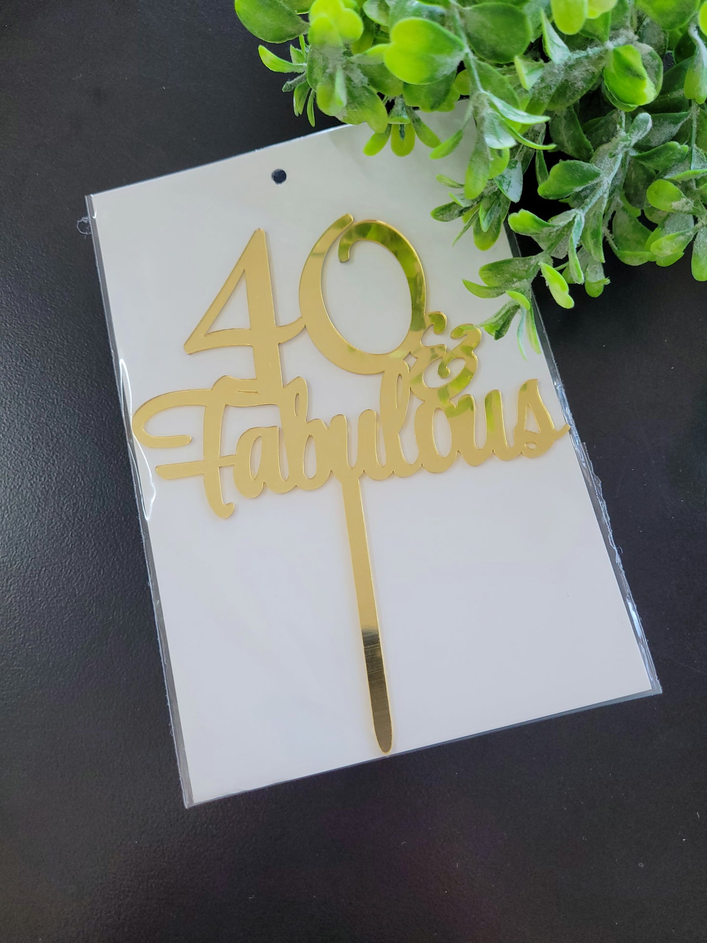 Fabulous Gold Assorted Number Cake Toppers