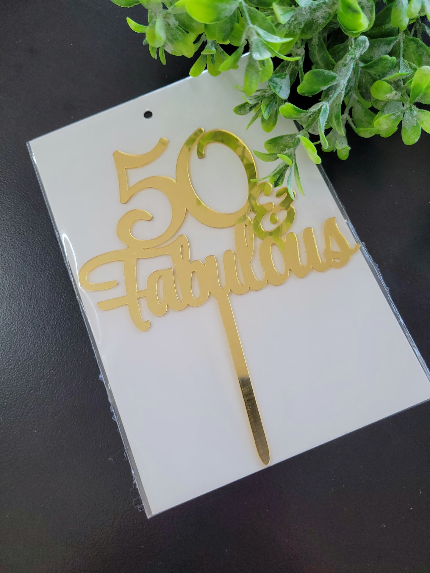 Fabulous Gold Assorted Number Cake Toppers