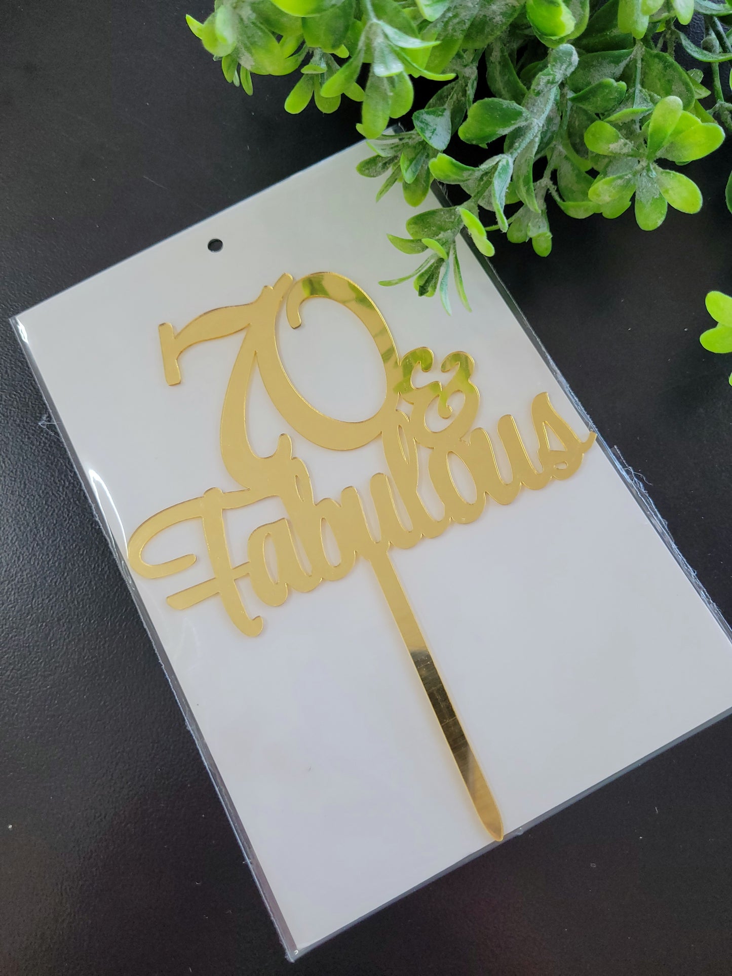 Fabulous Gold Assorted Number Cake Toppers