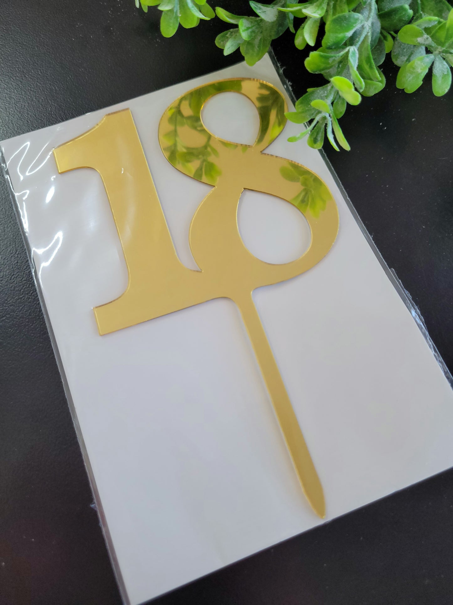 Bold Gold Number Assorted Cake Topper