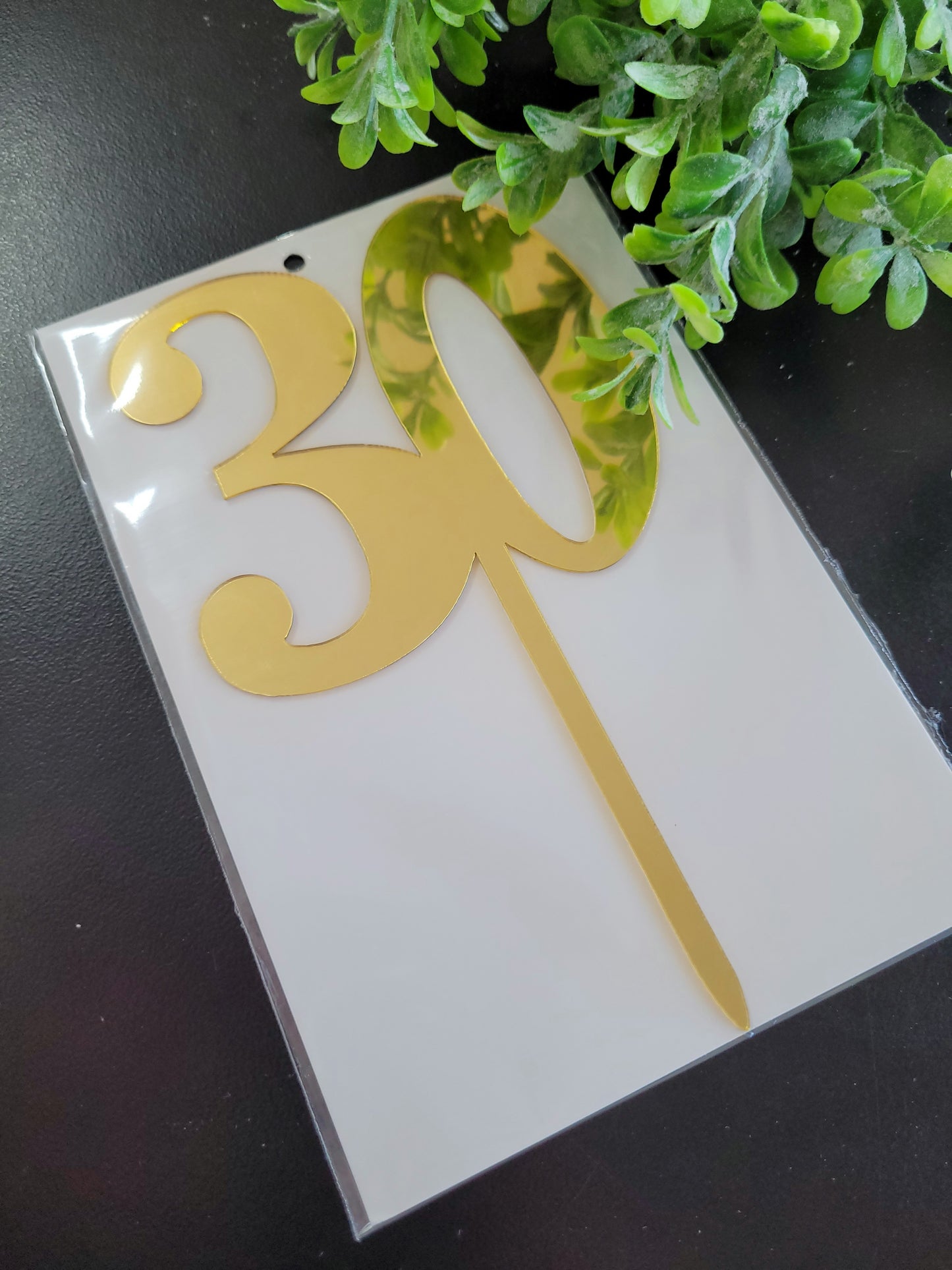 Bold Gold Number Assorted Cake Topper