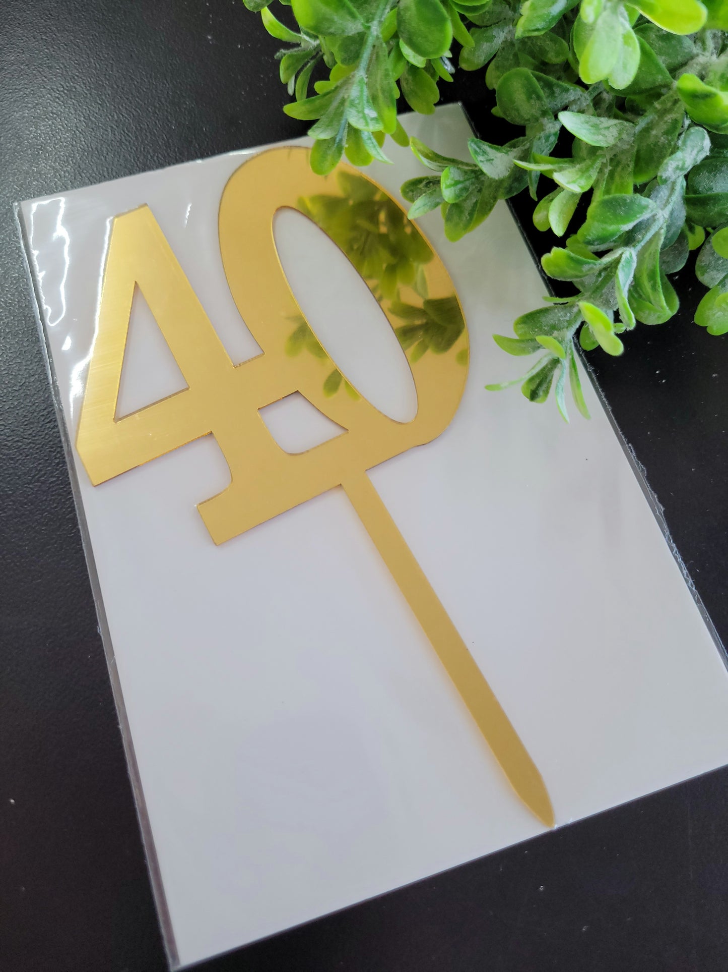 Bold Gold Number Assorted Cake Topper