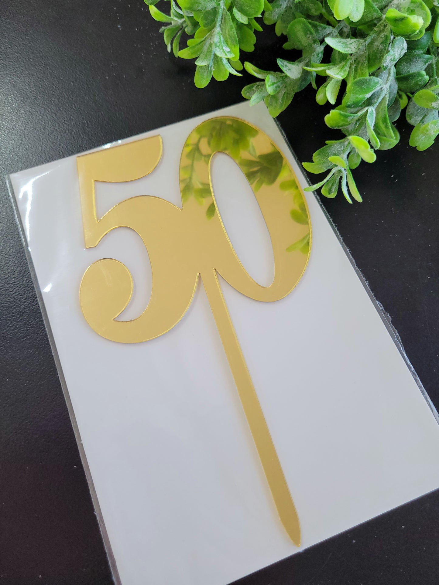 Bold Gold Number Assorted Cake Topper