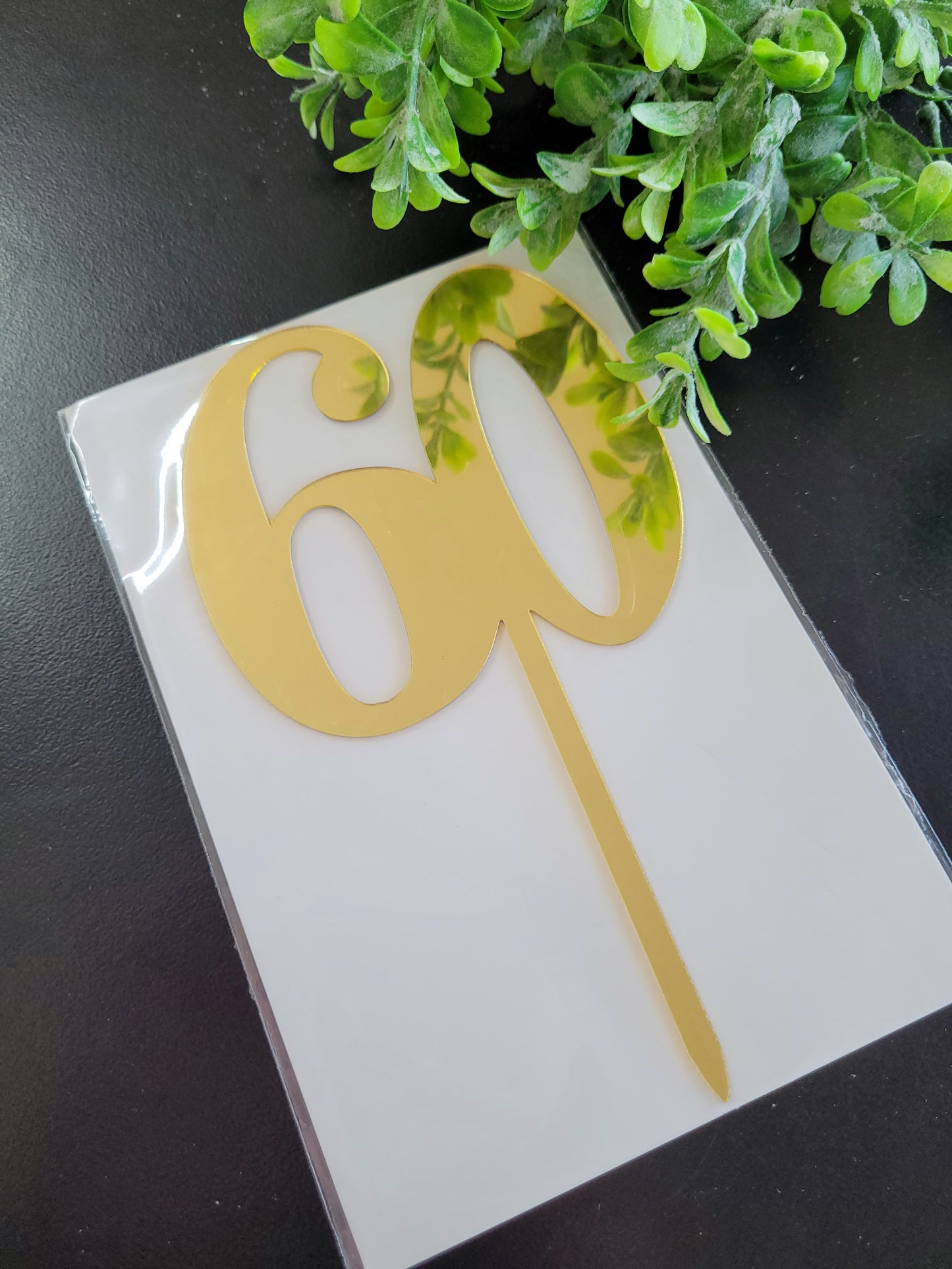 Bold Gold Number Assorted Cake Topper