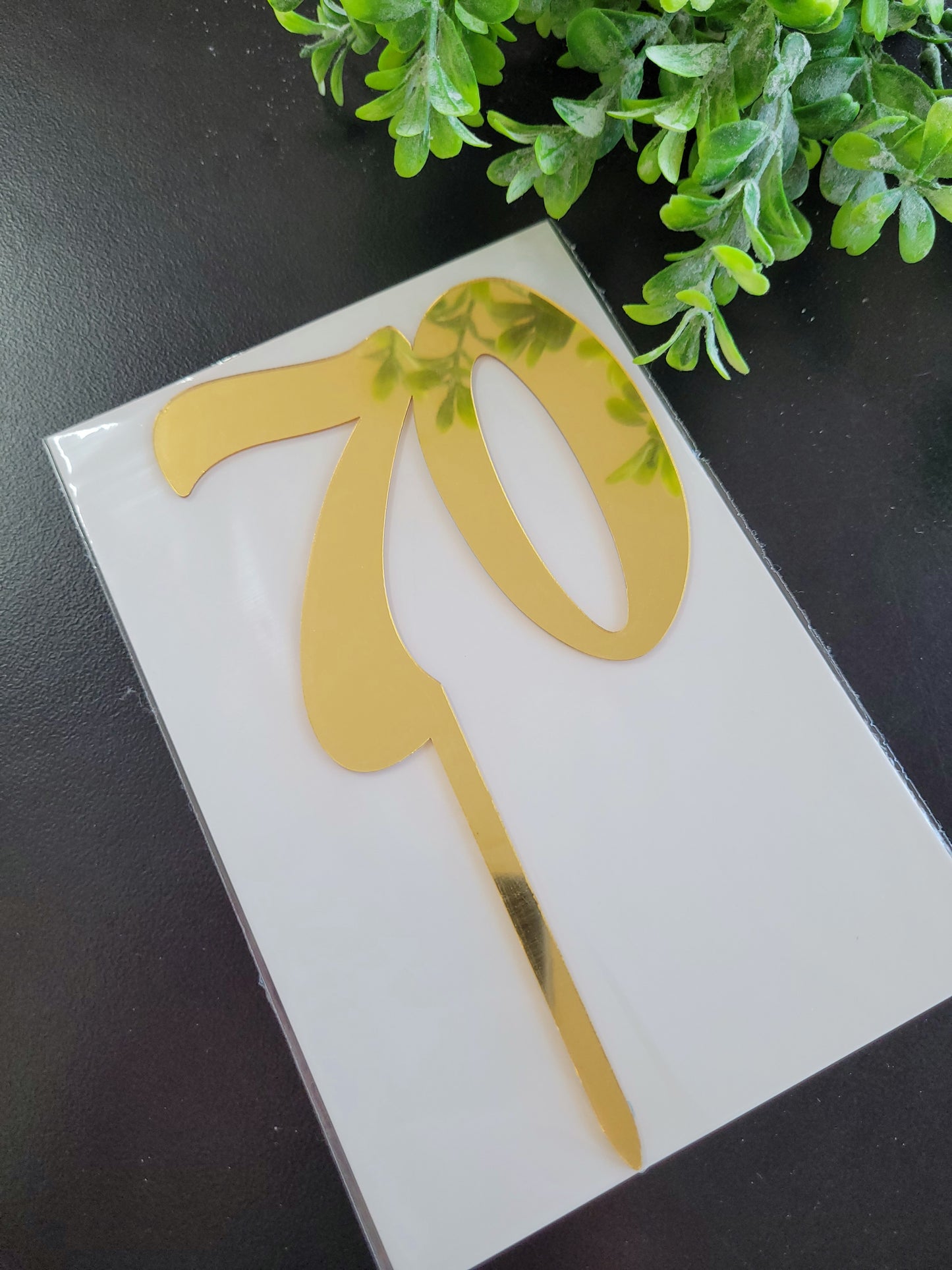 Bold Gold Number Assorted Cake Topper