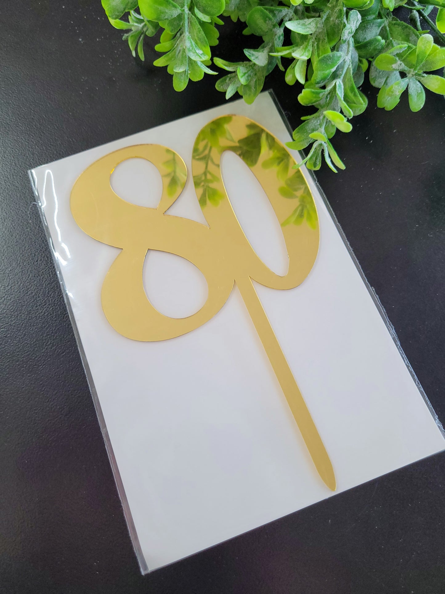 Bold Gold Number Assorted Cake Topper