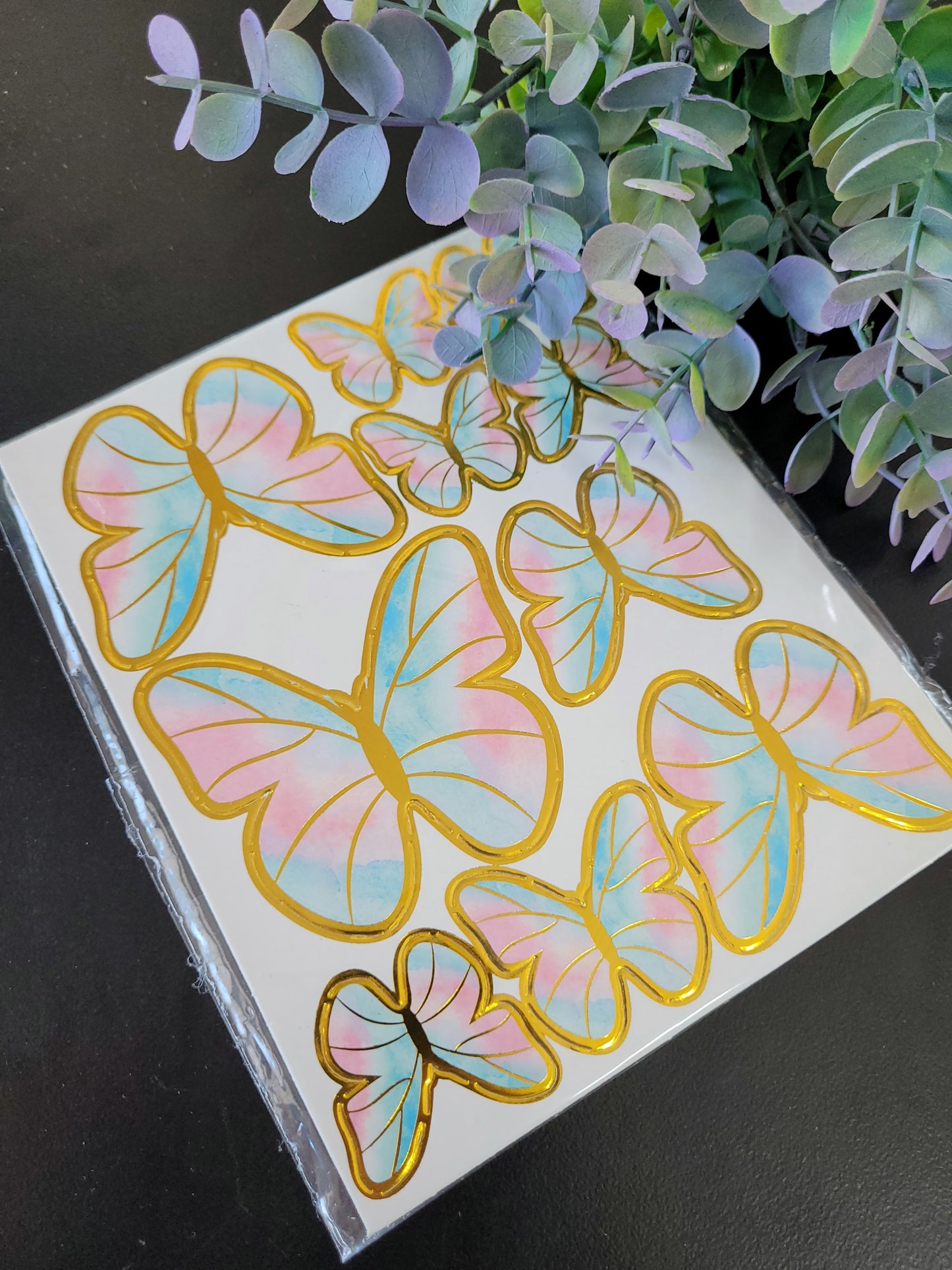 Butterfly Assorted Paper Pre-cut Cake Toppers