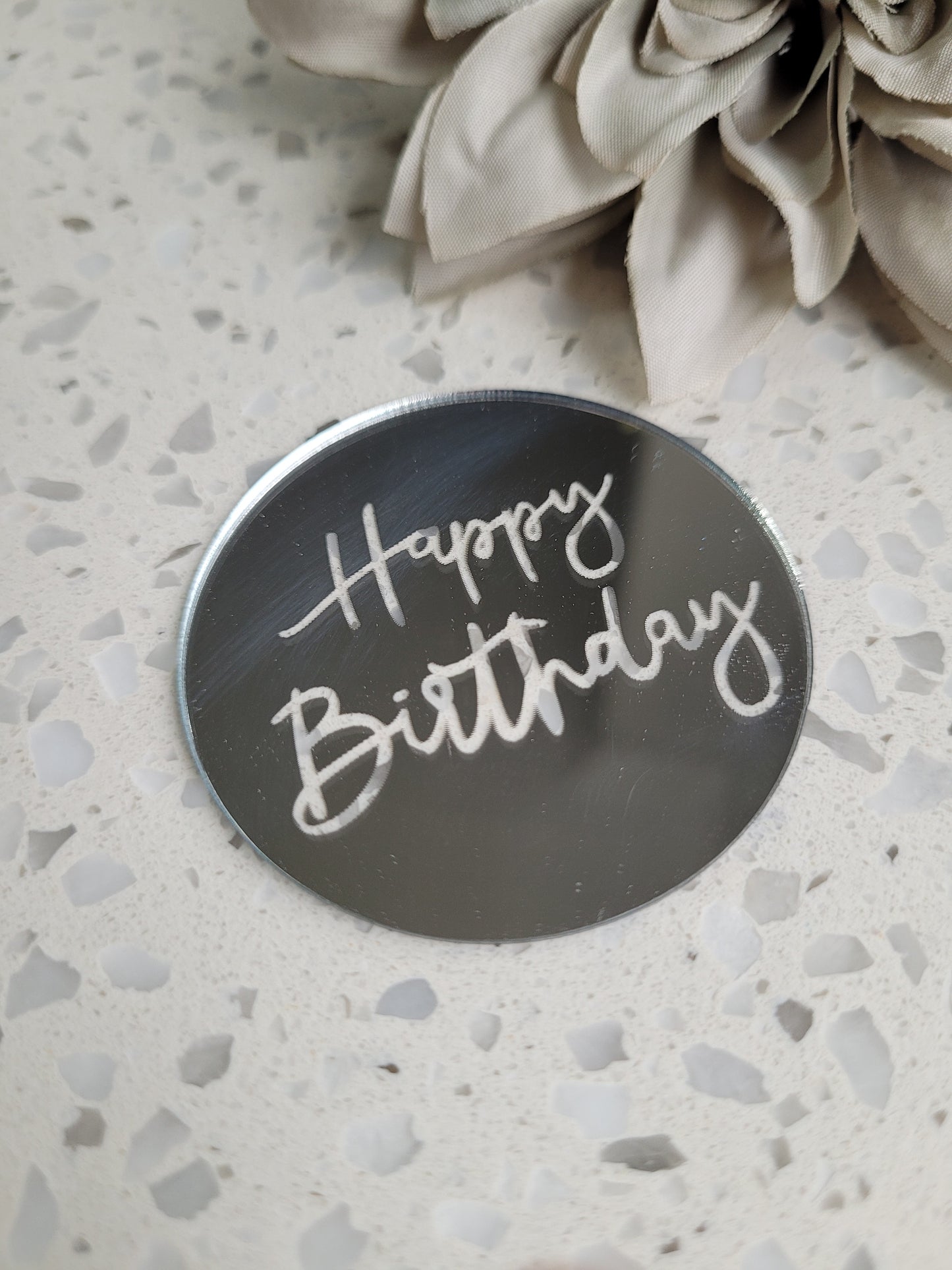 Acrylic 'Happy Birthday' Cupcake Toppers Assorted