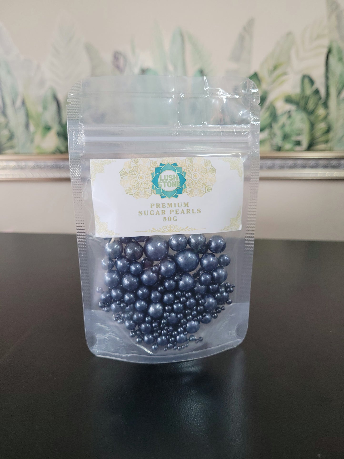 Premium Sugar Pearls 50g Black