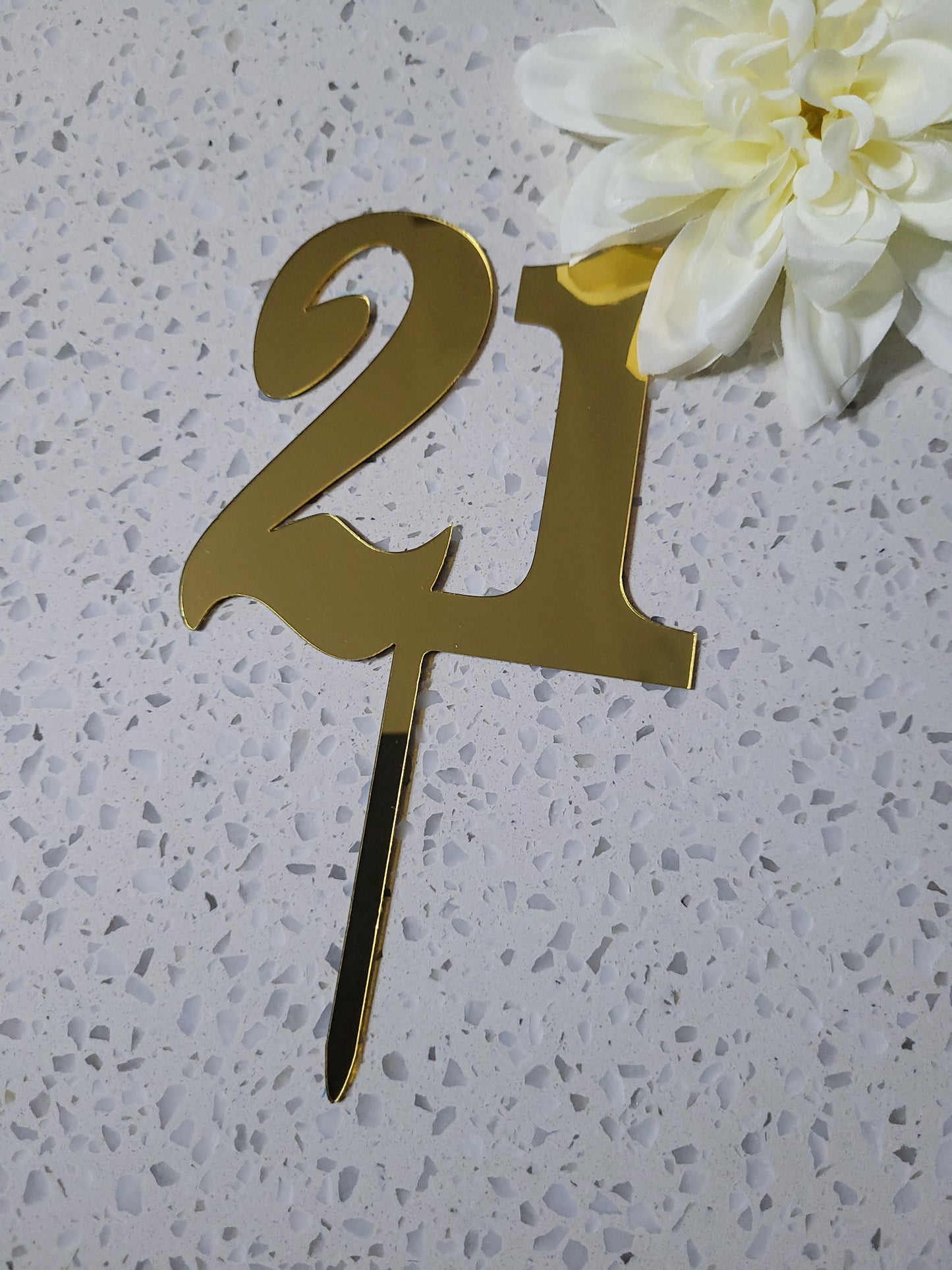 Bold Gold Number Assorted Cake Topper