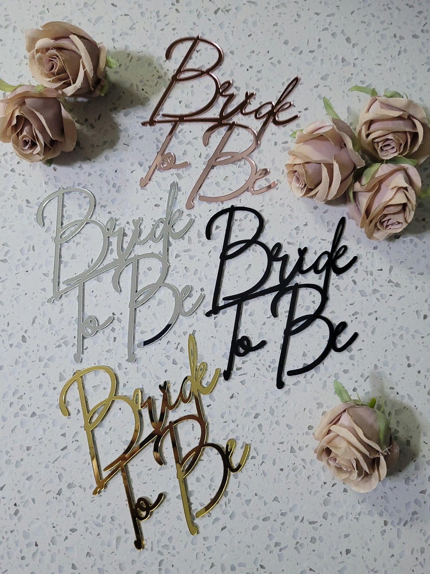 Bride to Be Assorted Cake Toppers