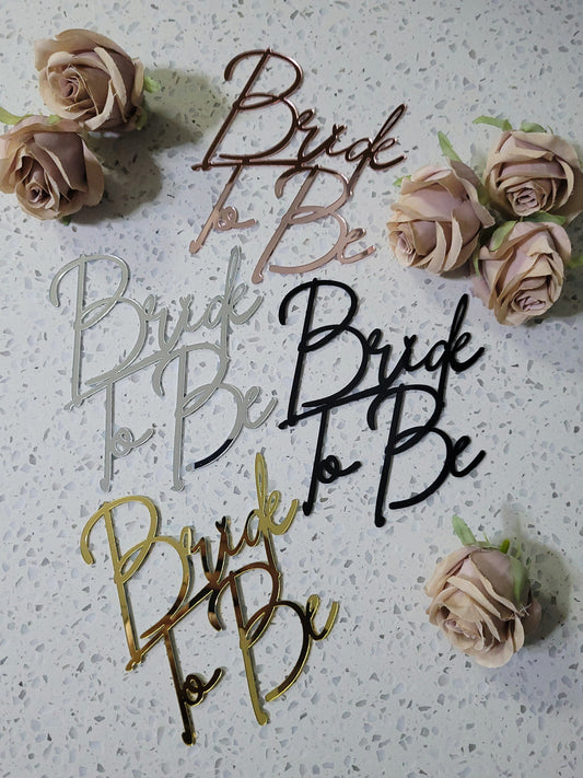 Bride to Be Assorted Cake Toppers