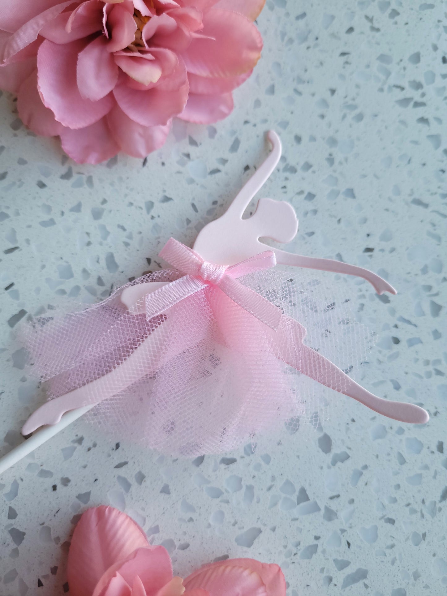 Ballerina Pink Paperback Cake Topper