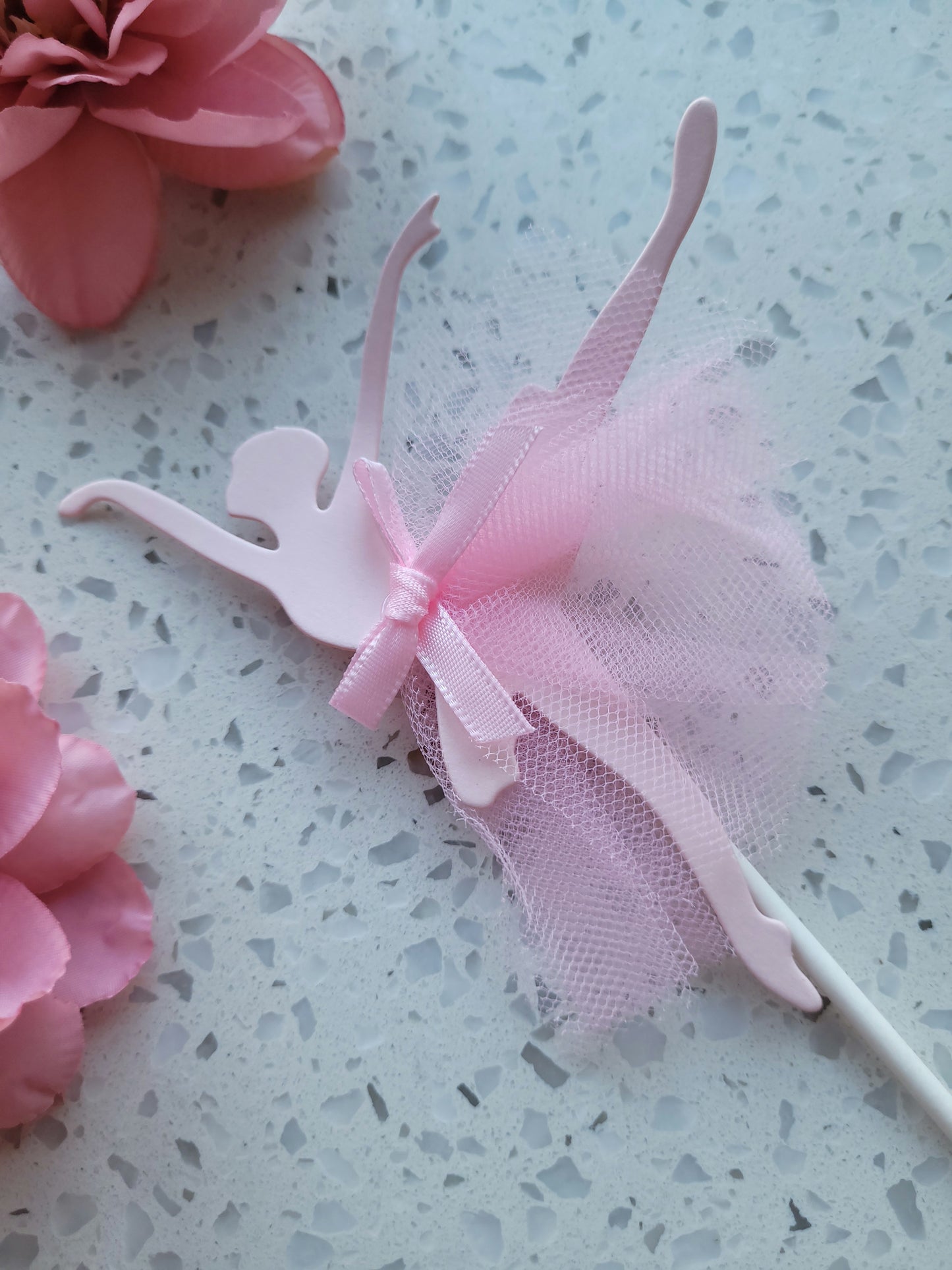 Ballerina Pink Paperback Cake Topper