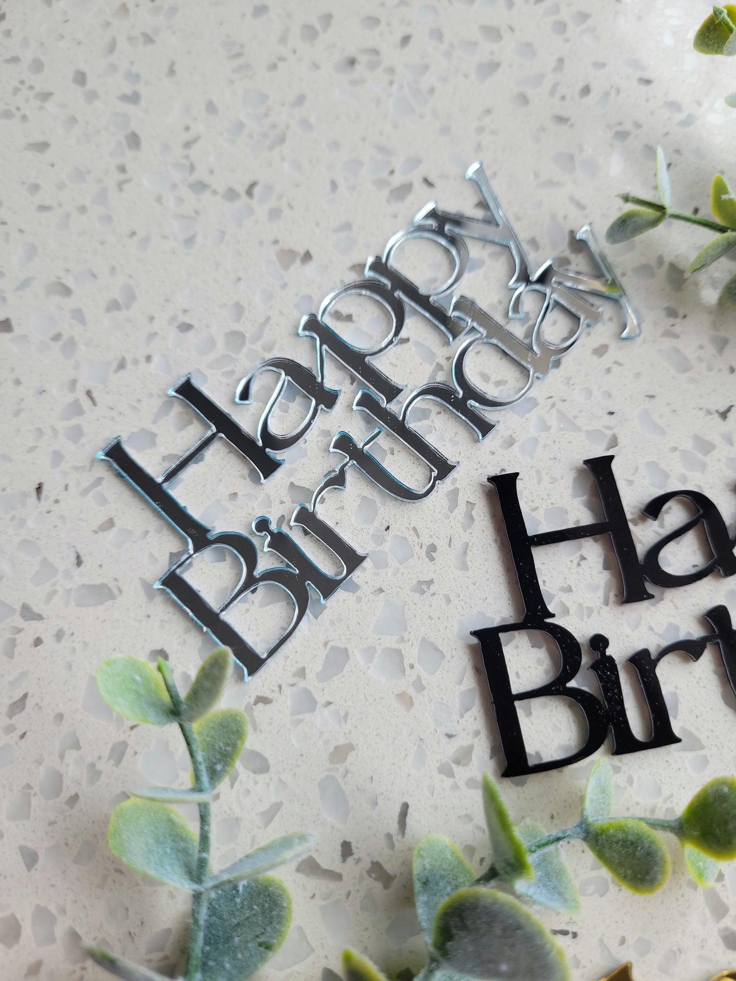 Happy Birthday Wording Cake Topper - Assorted Colours