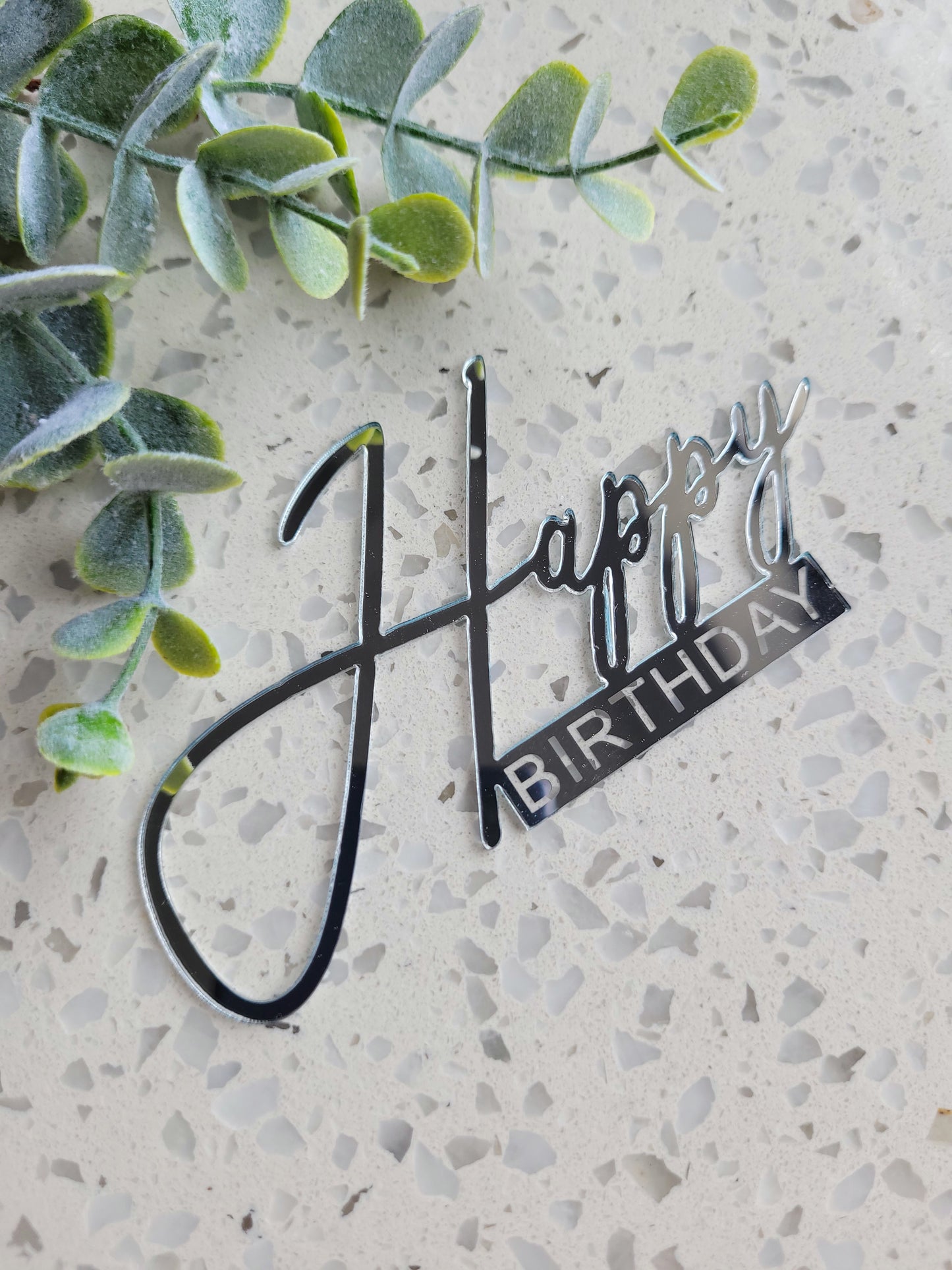 Happy Birthday Design Cake Topper - Assorted Colours