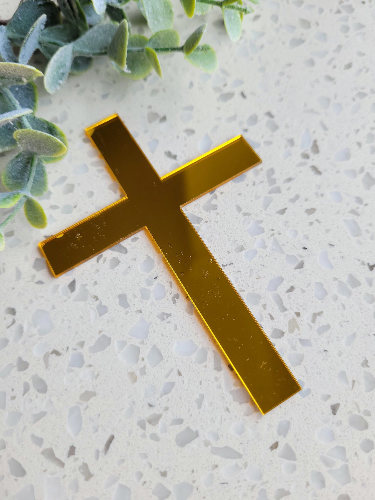 Cross Acrylic Cake Topper Decoration - Assorted