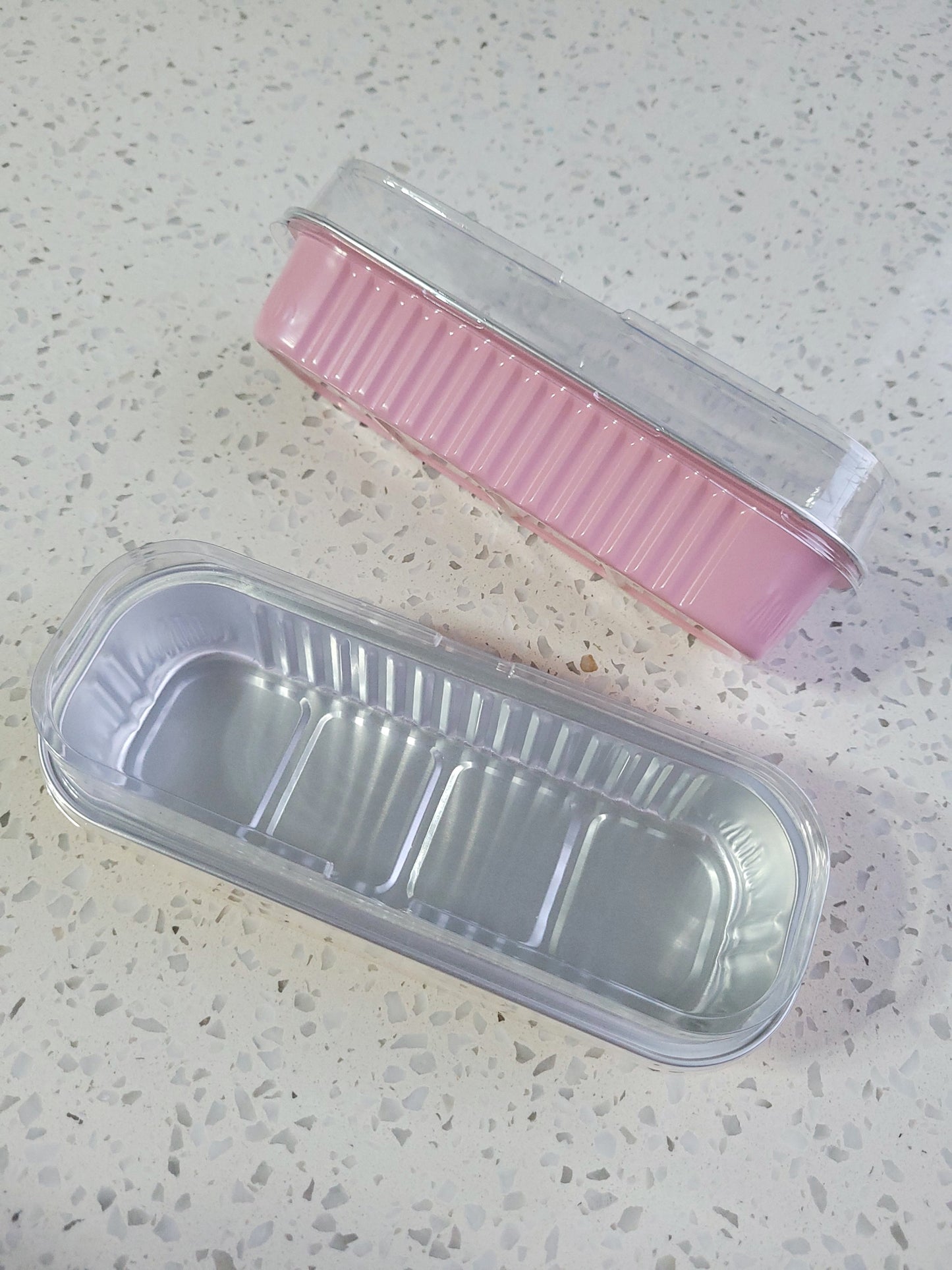 Mini Foil Baking Loaf Pans with Clear Plastic Lids