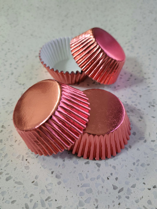 Rose Gold Foil Cupcake Holders / Casings