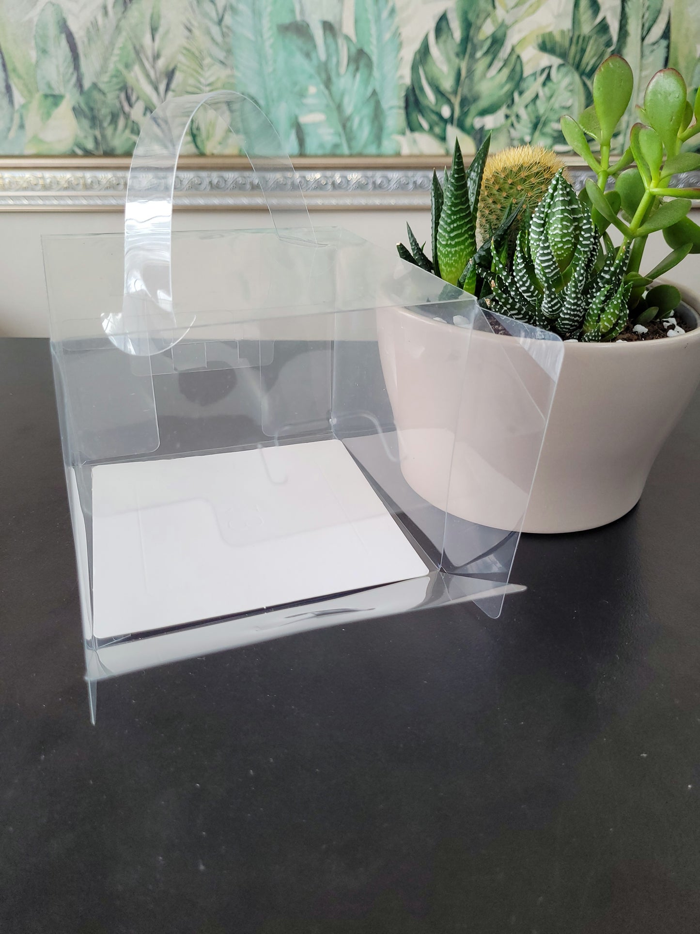 Clear Cake Box & Cake Board with Handle