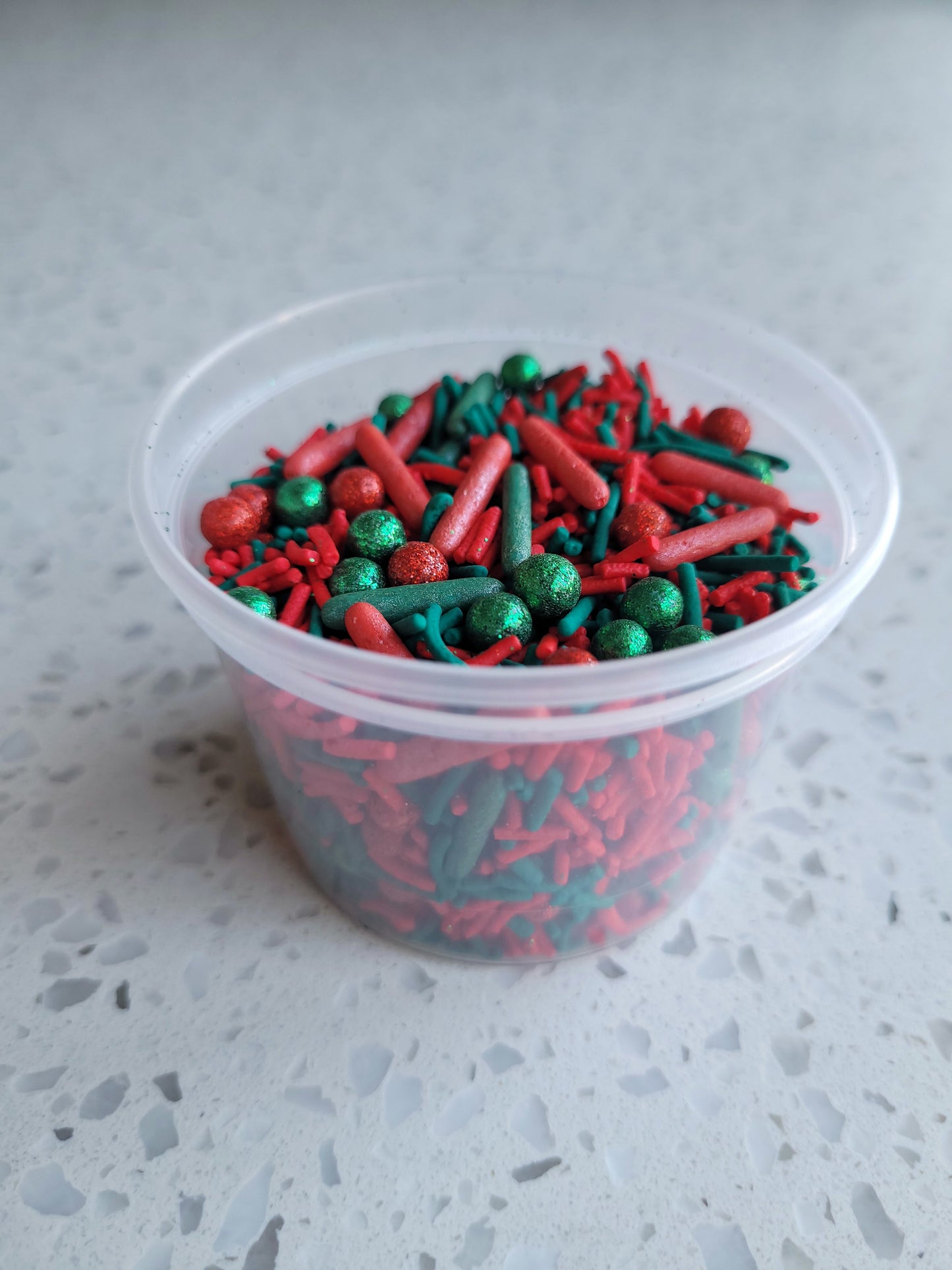 Christmas Mixed Theme Cake Sprinkles Red & Green - 60g