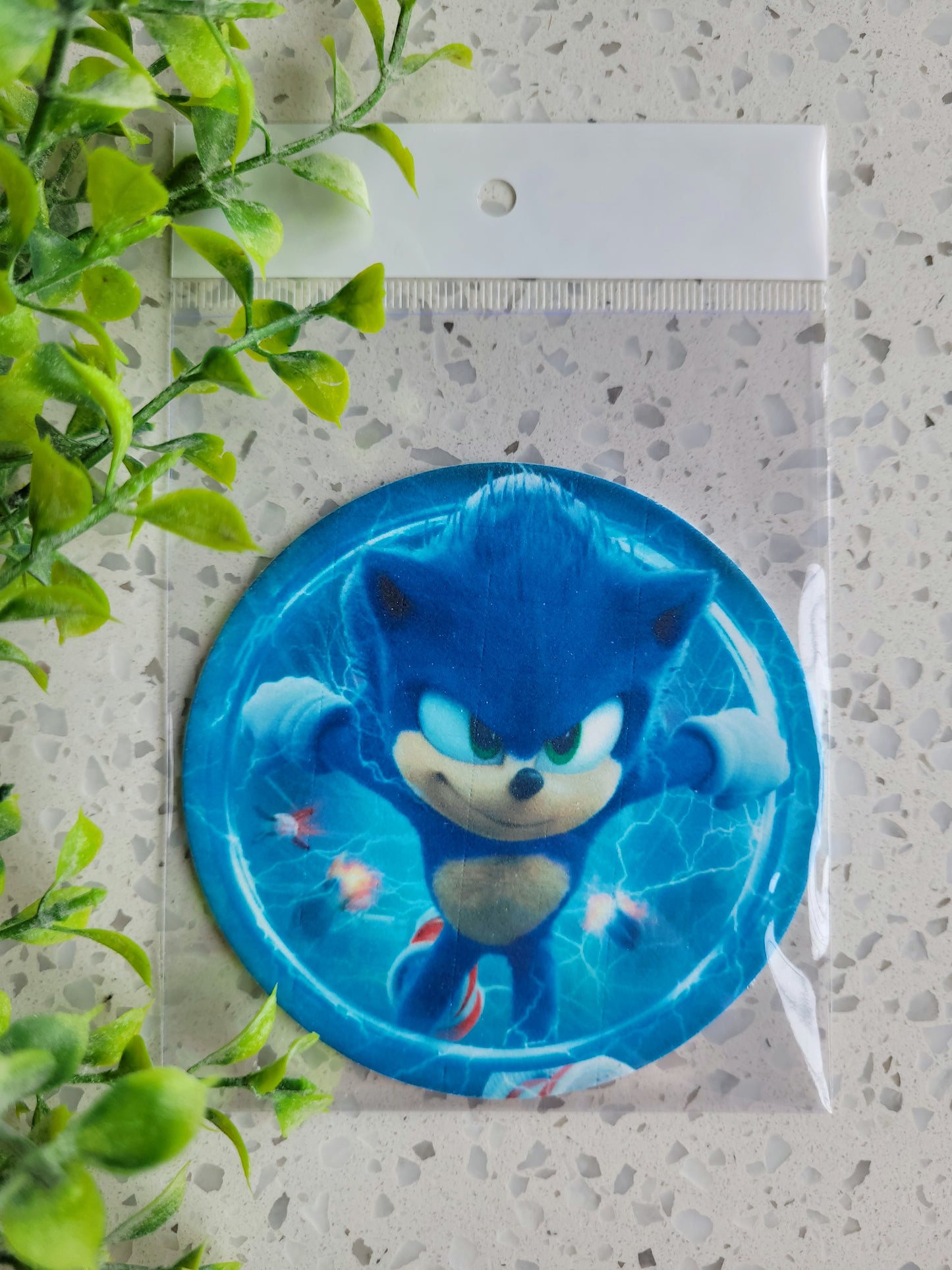 Assorted Size Fondant Topper Sonic #01