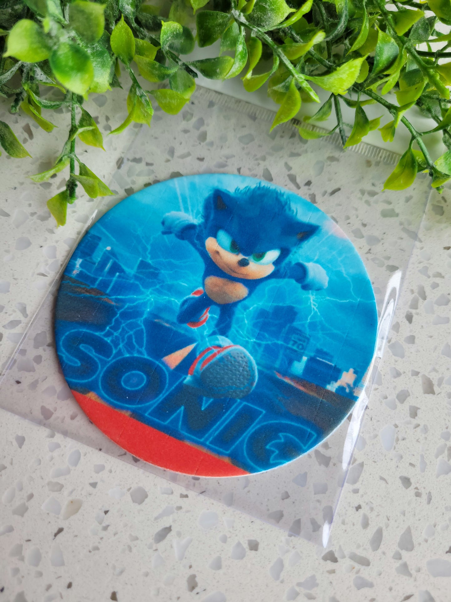 Assorted Size Fondant Topper Sonic #02