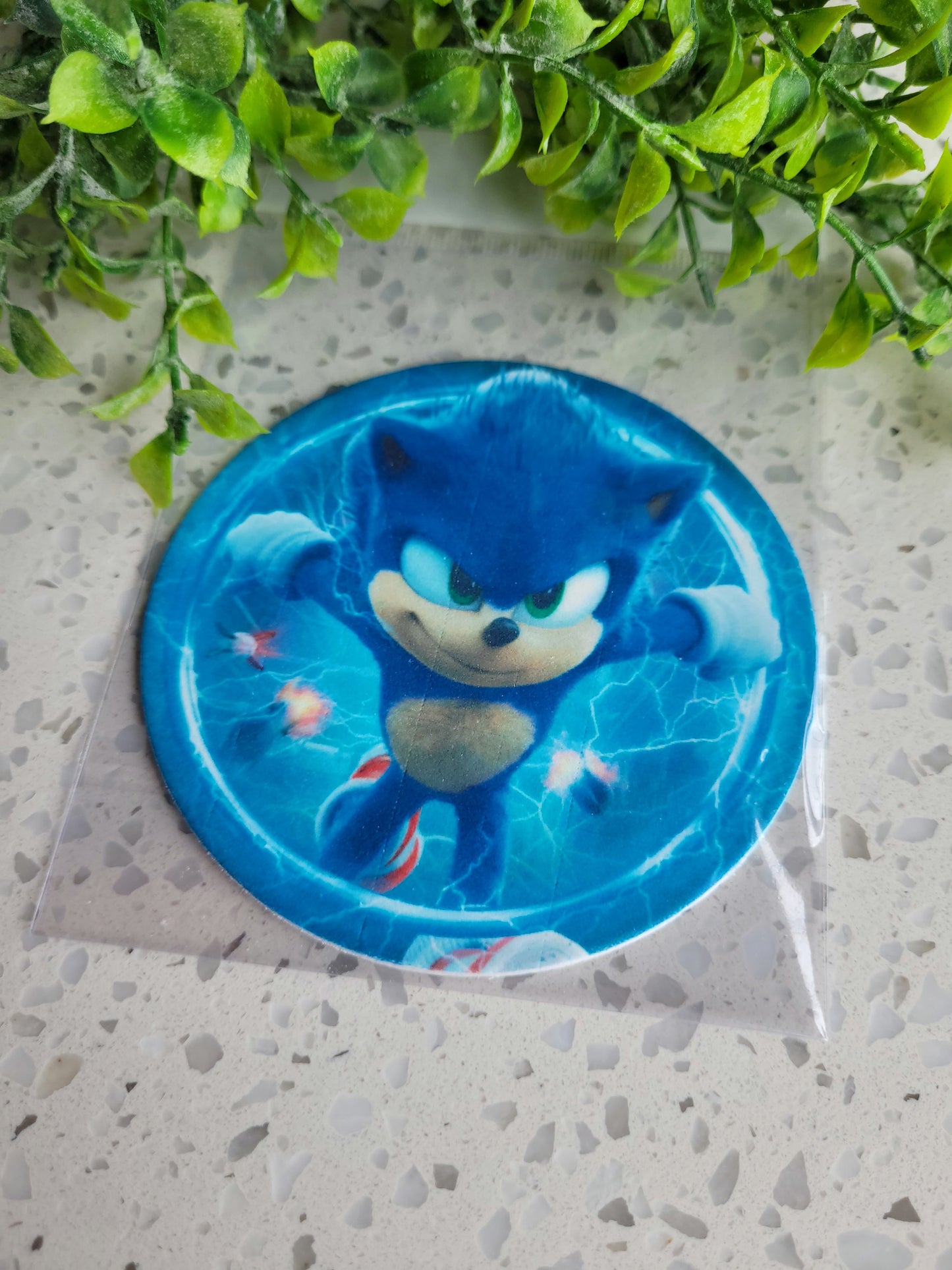 Assorted Size Fondant Topper Sonic #01