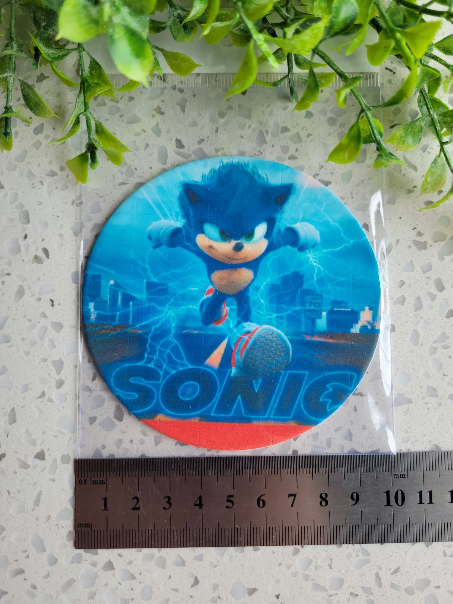 Assorted Size Fondant Topper Sonic #02