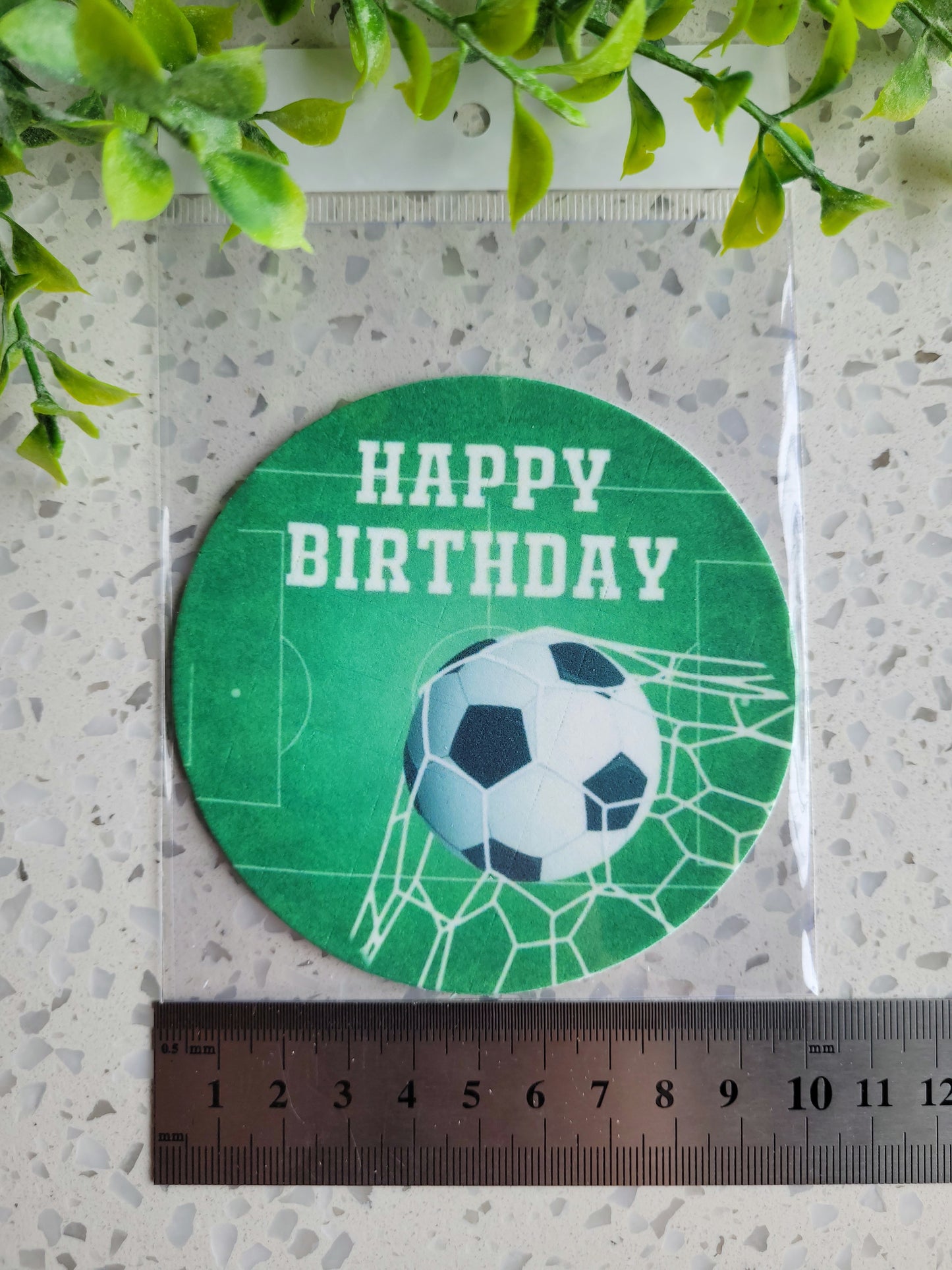 Assorted Size Fondant Topper Soccer #01