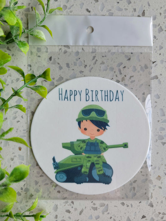 Assorted Size Fondant Topper Army #01