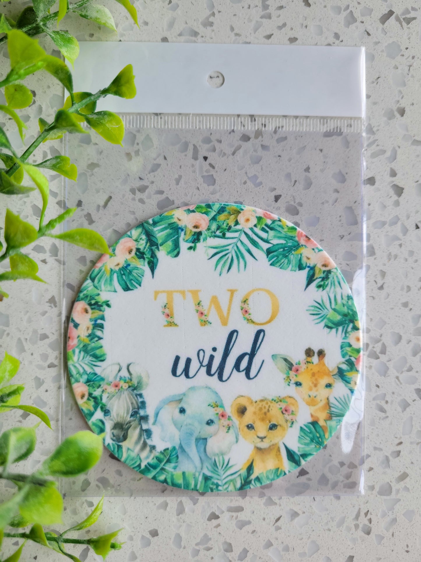 Assorted Size Fondant Topper Wild Two #01