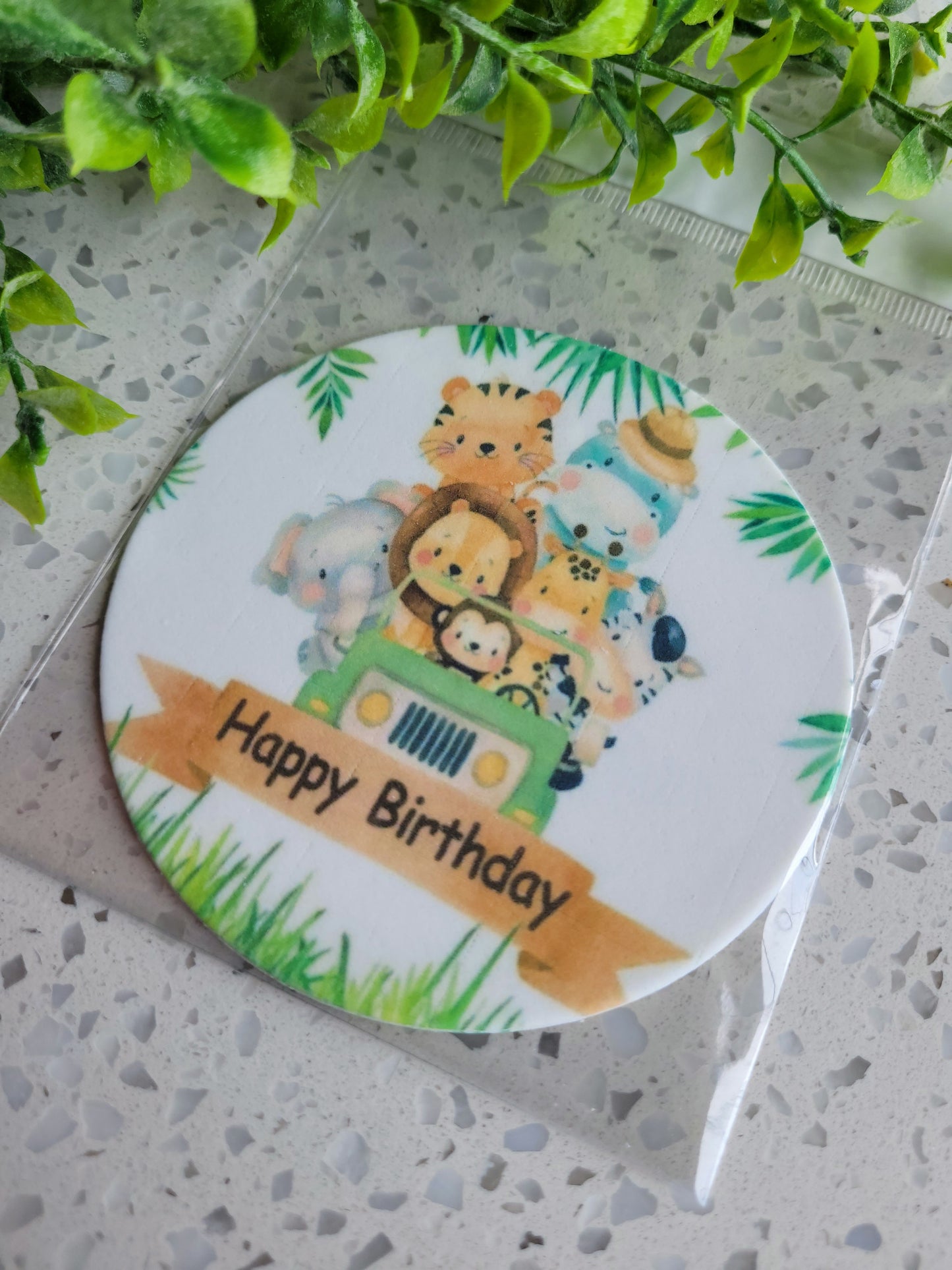 Assorted Size Fondant Topper Safari Animals #02