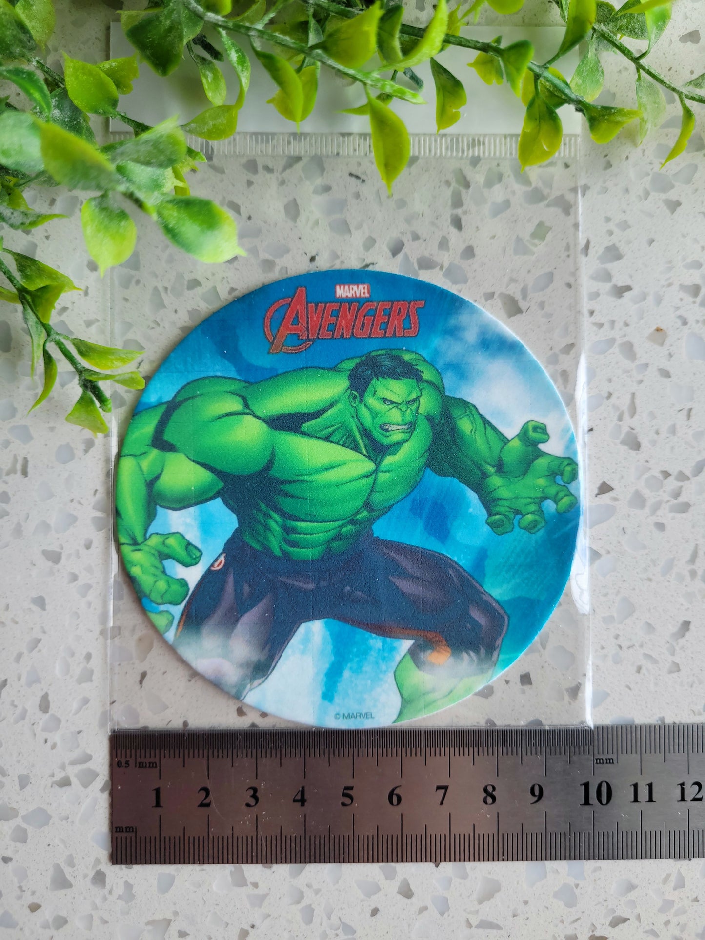 Assorted Size Fondant Topper Hulk #02