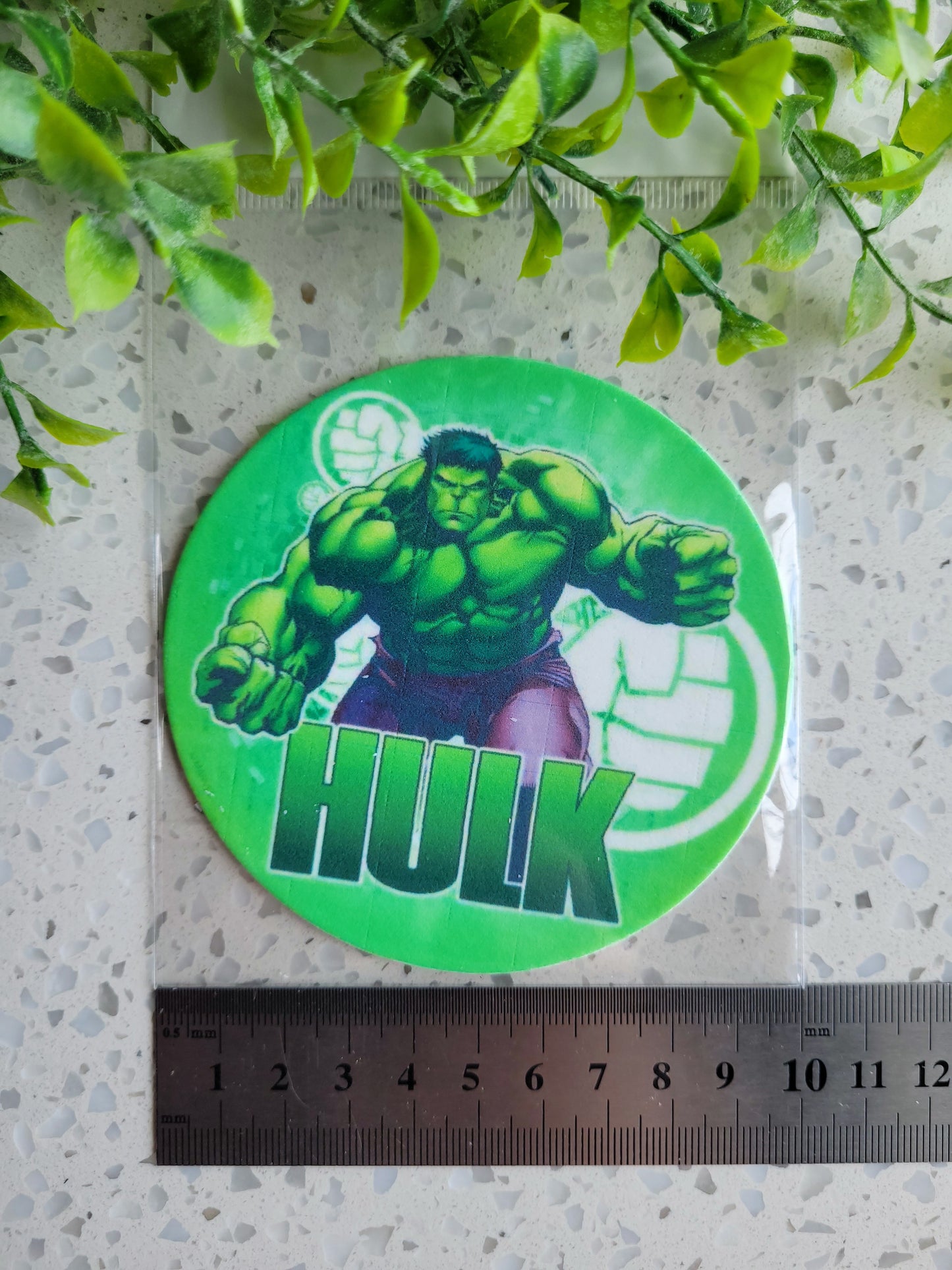 Assorted Size Fondant Topper Hulk #03