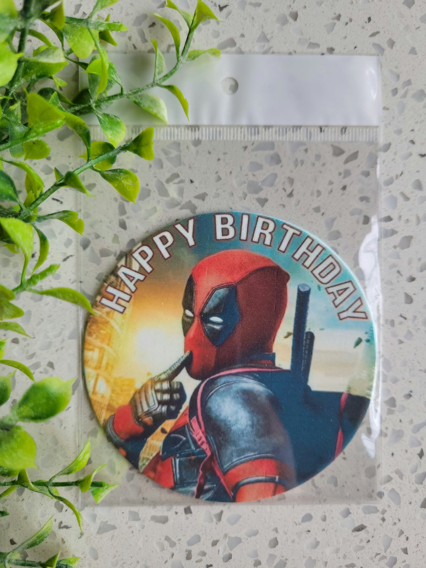 Assorted Size Fondant Topper Deadpool #01